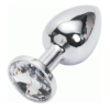Plug Anal de Acero Inoxidable Enjoyado con Cristal